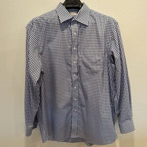 Cremieux Men’s Non-Iron Ultra Soft 100% Pima Cotton Button-Up 17/35